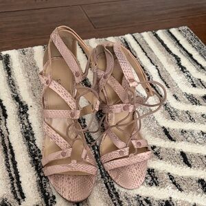 Elegant Pink Strappy Women's Sandals
